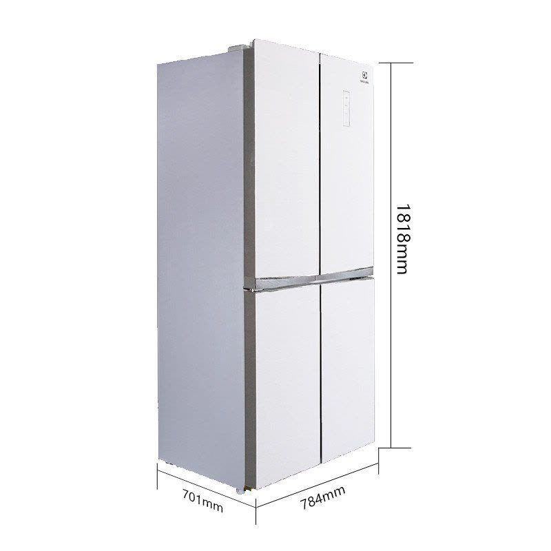伊莱克斯/Electrolux EQE4205GD 425升玻璃风冷电脑十字多门家用节能冰箱(珠光白)图片