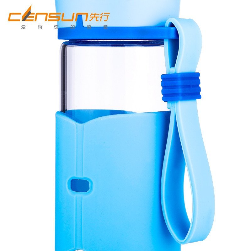 [苏宁易购超市]先行乐水便携玻璃杯CBL-360H果绿色