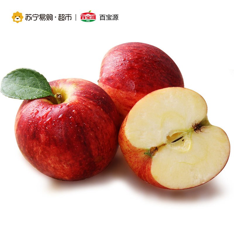 [苏宁自营]百宝源 智力加力果 苹果 新鲜水果 9个单果(150-180g)