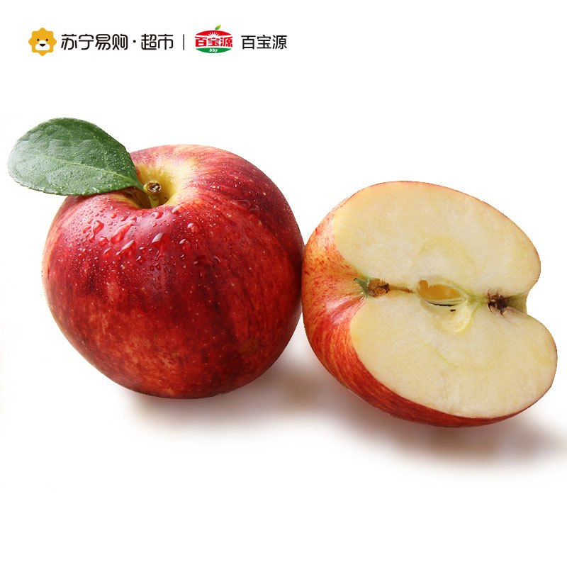 [苏宁自营]百宝源 智力加力果 苹果 新鲜水果 9个单果(150-180g)