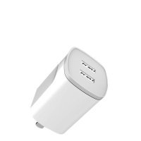 美逸(MEIYI)双口USB电源适配器/手机充电器充电头/2.4A智能快充 白色