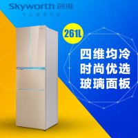 创维(Skyworth) BCD-261G 261升 法式多门冰箱 (丝金)