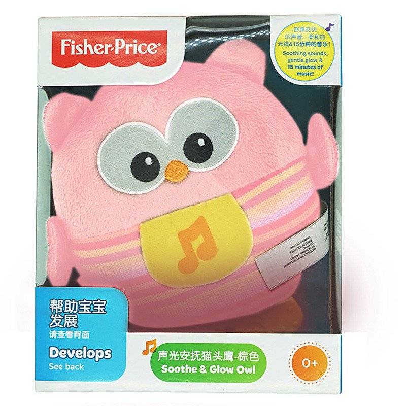 [苏宁自营]Fisher Price 费雪 声光安抚猫头鹰-粉色 CDT12