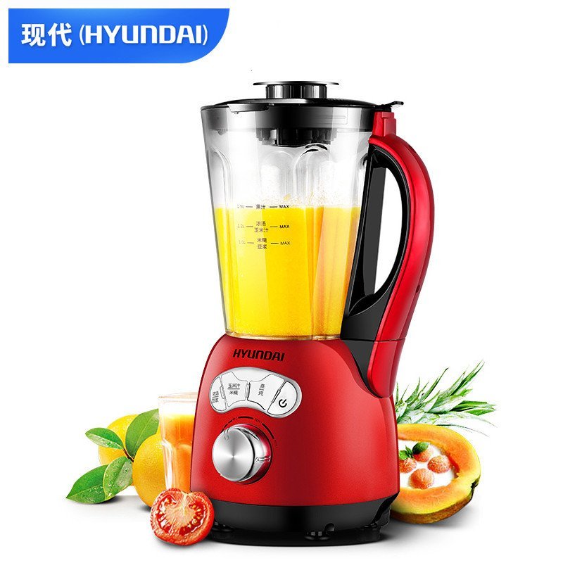 现代(HYUNDAI) QC- LL2496 加热破壁料理机多功能手自一体果蔬榨汁机