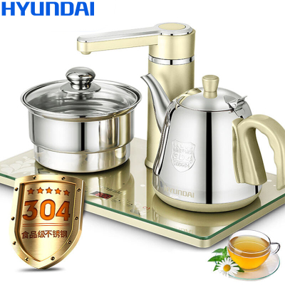 HYUNDAI(现代)电水壶QC-CSH103 304不锈钢壶身 全自动上水 6分钟快速烧水 电热水壶