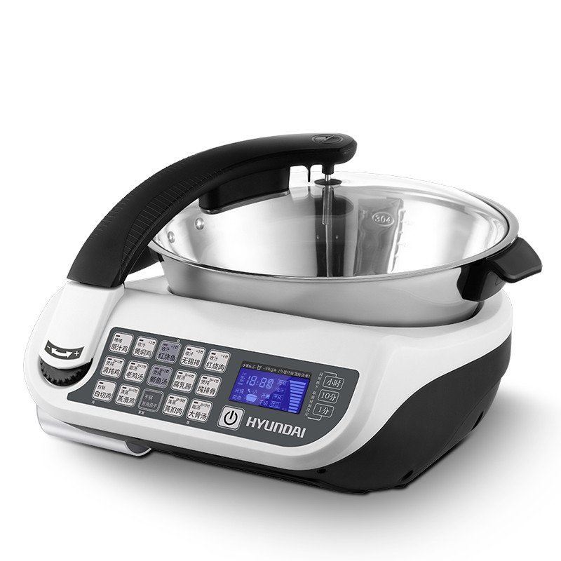 现代(HYUNDAI)QC-CC2902智能全自动烹饪锅电炒锅炖锅火锅 炒菜锅2.5L