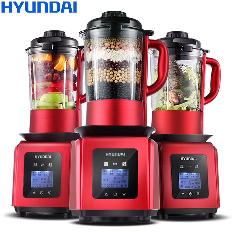HYUNDAI(现代)破壁机QC-LL2422 智能触屏 六叶镰齿钢刀 环绕立体加热 料理机