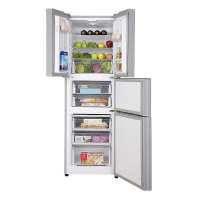 创维((SKYWORTH) BCD-261G 261L 法式多门冰箱 (丝金) 玻璃面板 家用冰箱