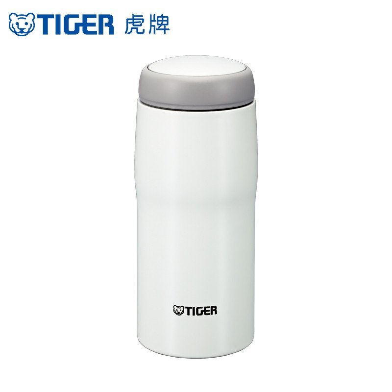 Tiger虎牌保温杯 女士不锈钢男士办公杯水杯日本原装进口MJA-A048-WP珍珠白
