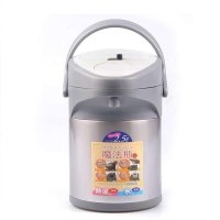 力巴铁(LB)不锈钢按压式保温壶气压瓶 2.5L 银色