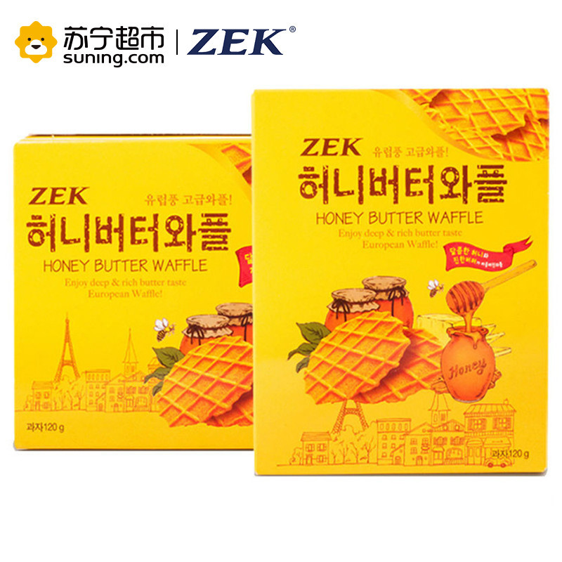 ZEK蜂蜜黄油瓦夫饼干120g