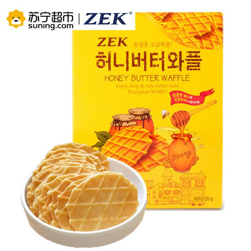 ZEK蜂蜜黄油瓦夫饼干120g图片