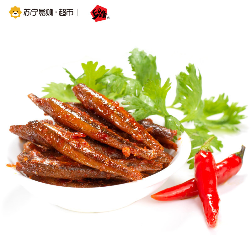 [苏宁超市]乡乡嘴 小汁鱼 16g*20包 酱汁味