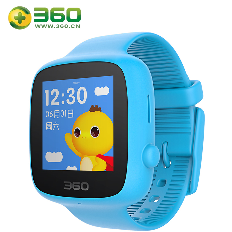 360儿童手表彩屏版 防丢防水GPS定位 儿童手机 360儿童卫士 巴迪龙儿童手表SE W601智能彩屏电话手表 静谧蓝