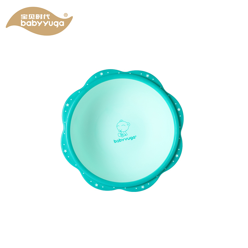 宝贝时代(babyyuga)婴儿小脸盆 BH-702A 清新绿宝宝洗脸,洗脚,洗PP