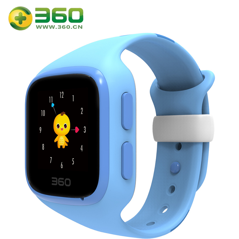 360儿童手表智能问答版 六重定位 故事儿歌 防丢防水360儿童手表5 W563彩屏电话手表 静谧蓝