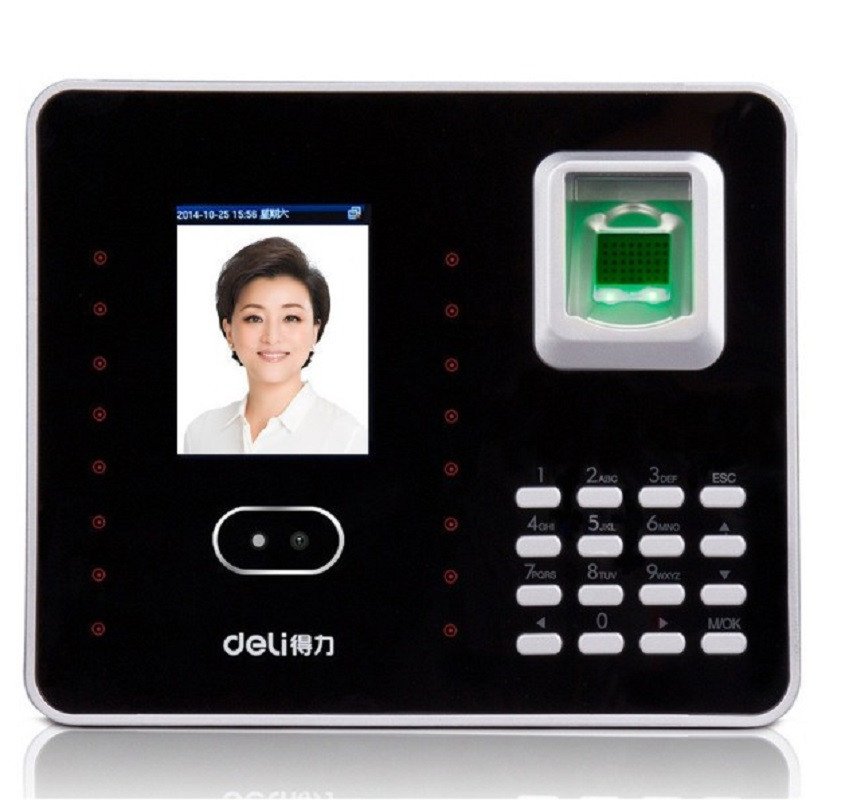 得力(deli) 3969 人脸指纹 考勤机高清大图