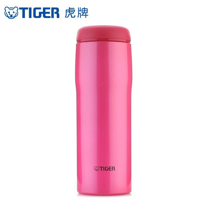 虎牌(tiger) 保温杯MJA-A048 日本原装进口304不锈钢男士女士不锈钢高档水杯子480ML 高光银红(PR)