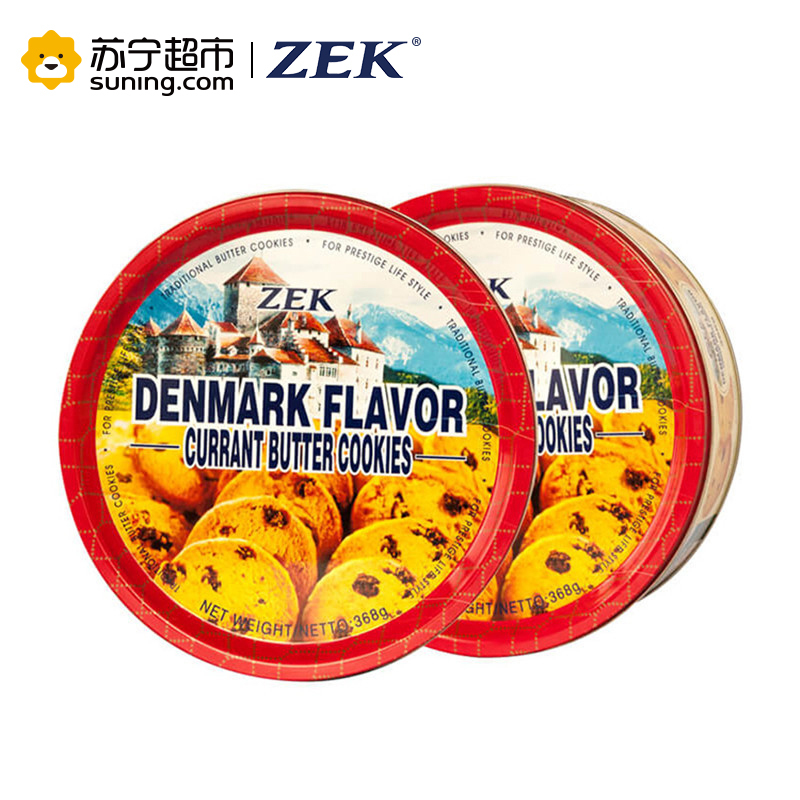 ZEK丹麦风味葡萄干黄油曲奇饼干368g