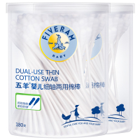 五羊婴儿细轴两用棉棒180支/盒*2
