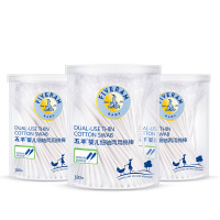 五羊婴儿细轴两用棉签180支/盒*3