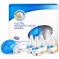 五羊 婴儿童电热蚊香液超值套装(驱蚊蚊香液45ml*4+驱蚊器)送紫草膏10gx2