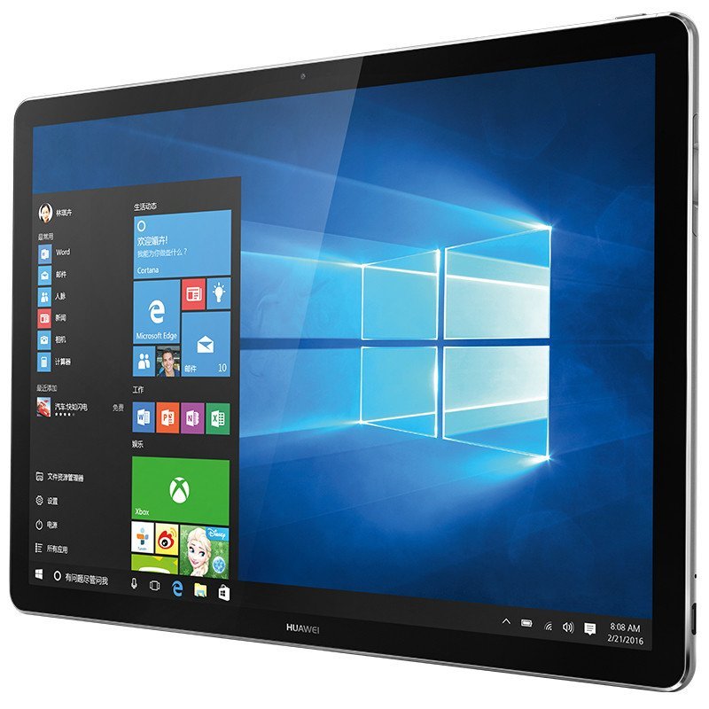 华为(HUAWEI)MateBook HZ-W09 12英寸平板二合一笔记本电脑太空灰(m3 4G 128G)