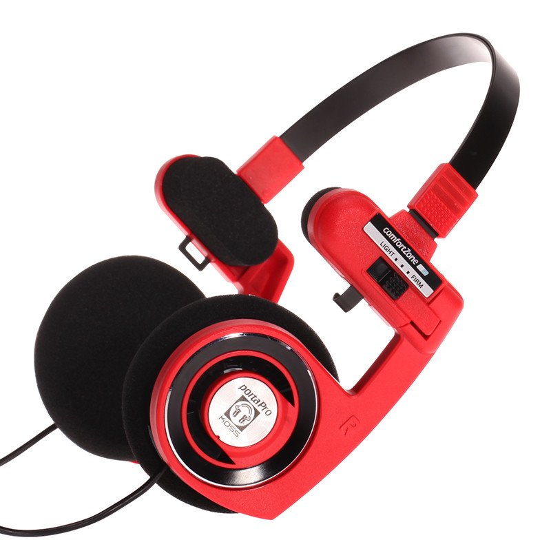 高斯(KOSS)PORTA PRO Red 头戴式PP便携超重低音耳机 红色