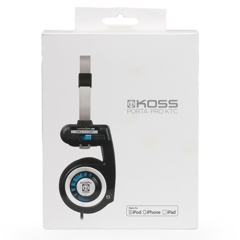 高斯(KOSS)PORTA PRO KTC 头戴式便携耳机 带麦 黑色