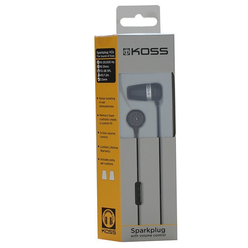 高斯（KOSE）SPARKPLUG VCk 入耳式超重低音耳塞 黑色
