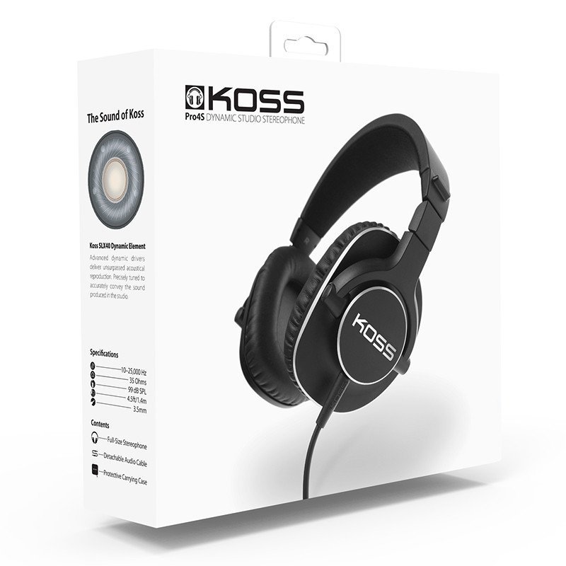 高斯（KOSE）PRO4S 便携HIF录音室专用头戴式耳机 黑色