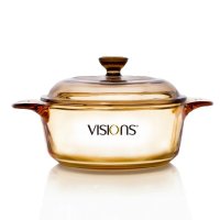 康宁VISIONS晶彩透明玻璃汤锅3件套VS22+VS15+VS08