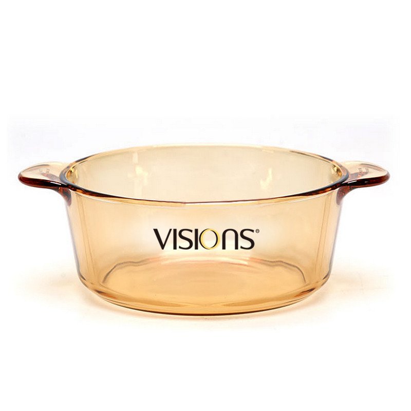 康宁VISIONS晶彩透明玻璃汤锅3件套VS22+VS15+VS08