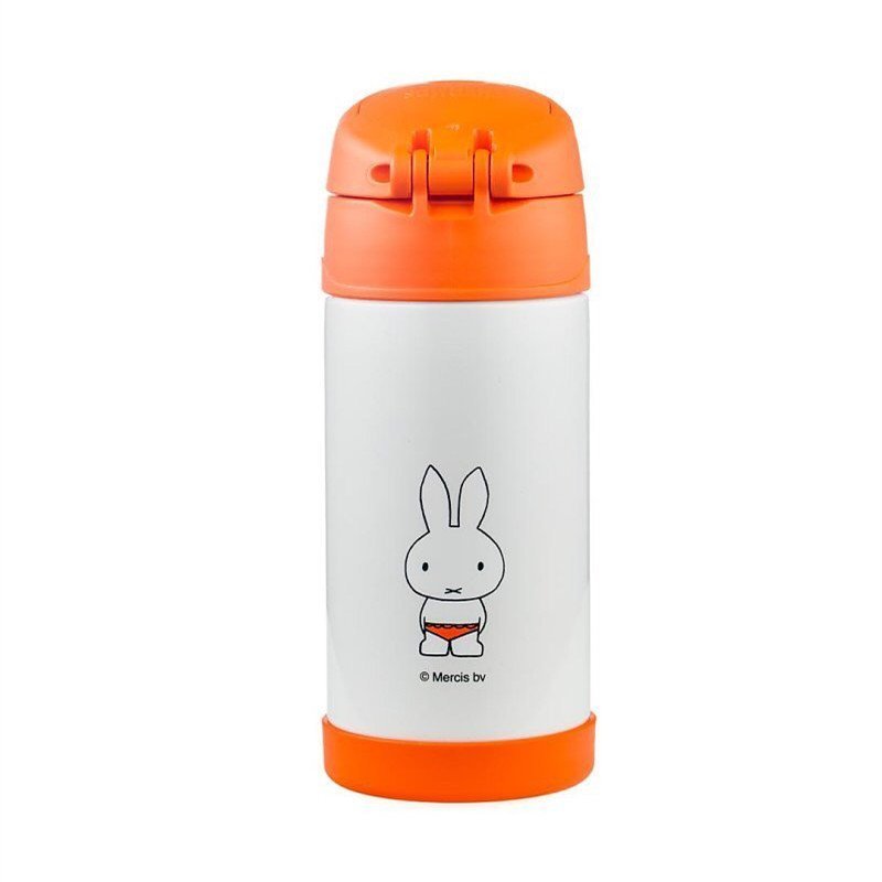膳魔師(THERMOS)高真空不锈钢吸管杯水杯 (米菲) F4013 MF 橙色适用于12个月以上宝宝