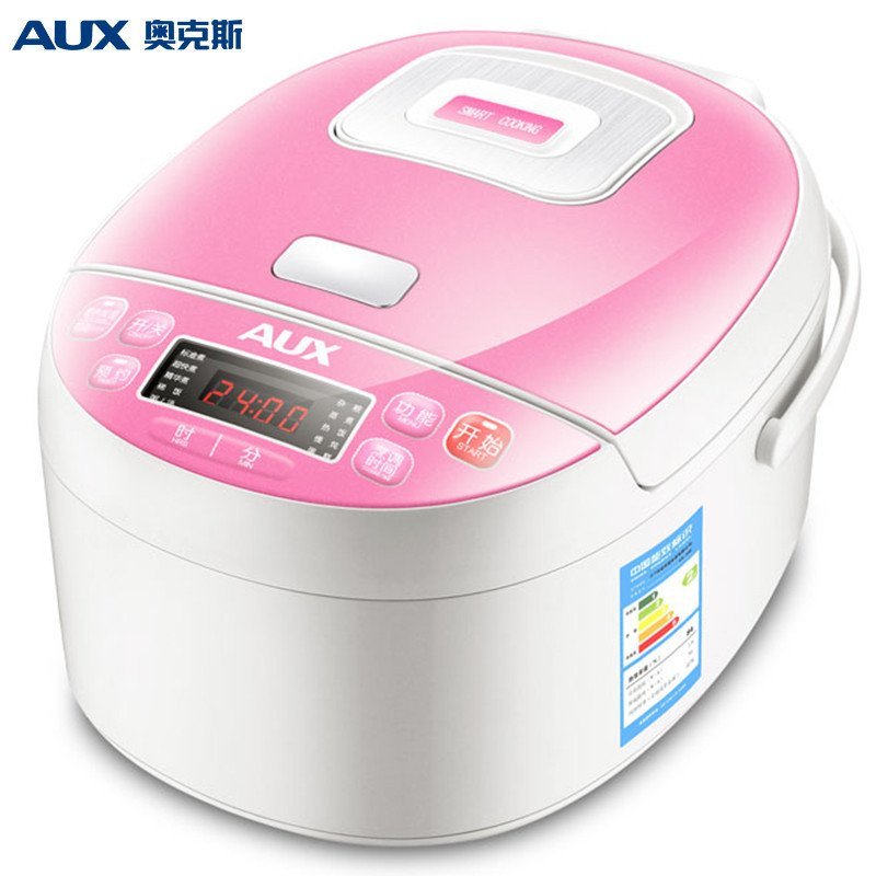 奥克斯(AUX) FY-J40P1 电饭煲4L多功能智能预约电饭锅 粉色