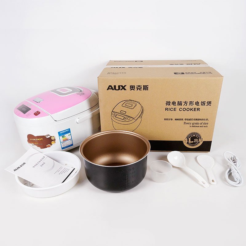奥克斯(AUX) FY-J40P1 电饭煲4L多功能智能预约电饭锅 粉色