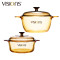康宁(VISIONS)锅具套装2.5L+0.8L组合晶彩透明玻璃汤锅2件套汤锅 VS25+VS08