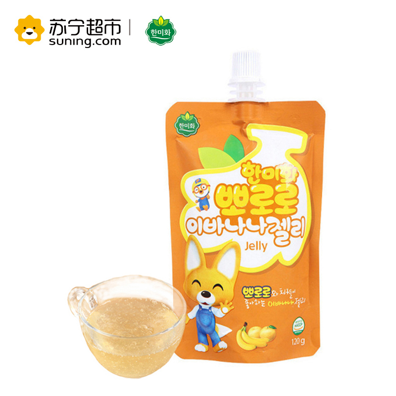 韩美禾 啵乐乐香蕉果冻120g 韩国进口