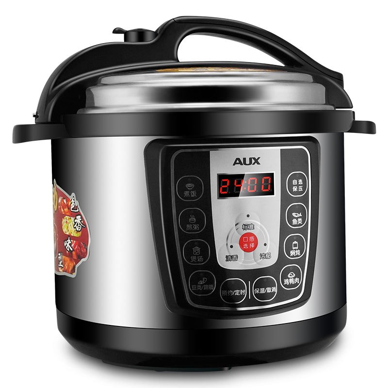 奥克斯(AUX) YB501S 电压力锅智能 5L高压锅饭煲 双胆压力锅