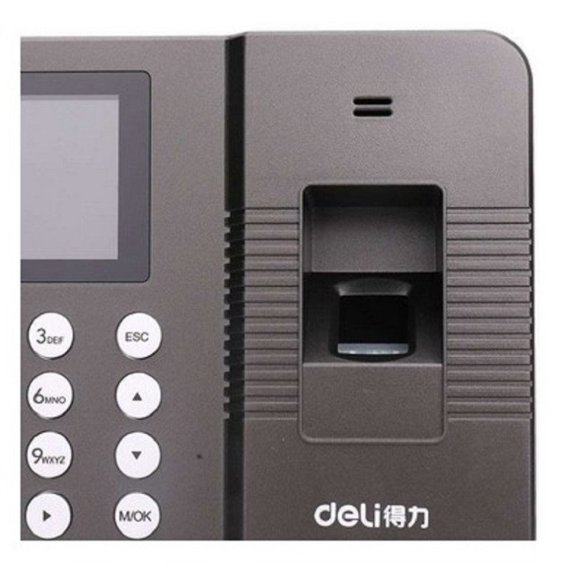 得力(deli)考勤机3960考勤机 打卡机签到机免安装软件指纹式彩色屏