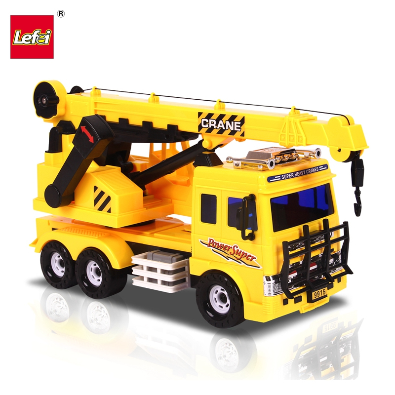 乐飞(LEFEI)城市工程车系列 9915重型起吊车 儿童惯性仿真工程车玩具3-6岁 男孩模型玩具工程运输车