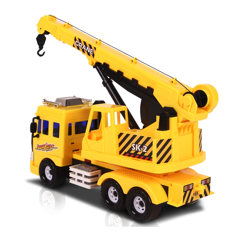乐飞(LEFEI)城市工程车系列 9915重型起吊车 儿童惯性仿真工程车玩具3-6岁 男孩模型玩具工程运输车