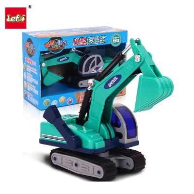 乐飞(LEFEI)城市工程车系列 6822小型挖掘车 男孩惯性挖土机 儿童玩具工程运输车3-6岁