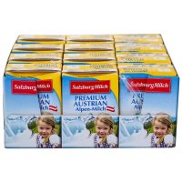Salzburger 萨尔茨堡 香草风味牛奶 12*200ml/箱 奥地利进口