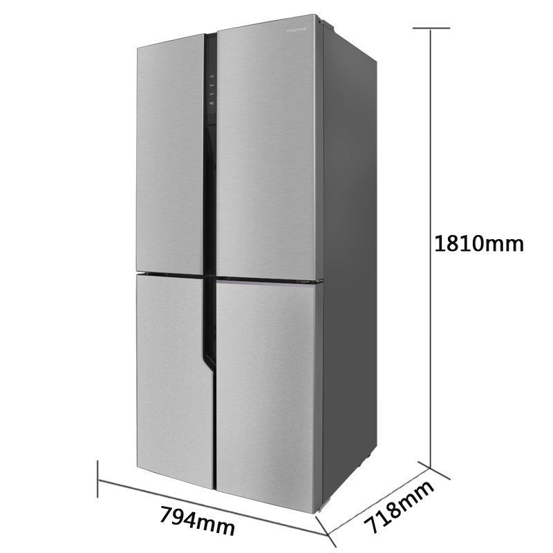 海信(Hisense) BCD-439WTD/Q 439升 十字对开门冰箱(亮金钢)