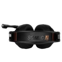 硕美科(SOMIC) G941 白鲨降噪版 头戴式电脑耳麦 7.1声效游戏耳机 黑色