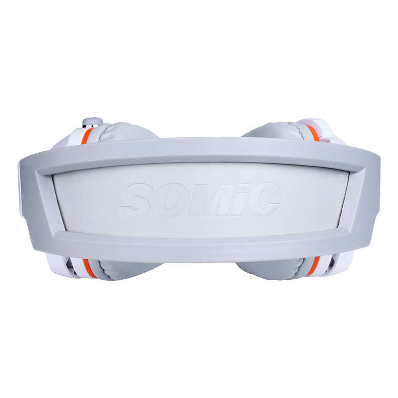 硕美科(SOMIC) G910 电竞游戏耳机 7.1声效智能震动 头戴式耳麦 白色