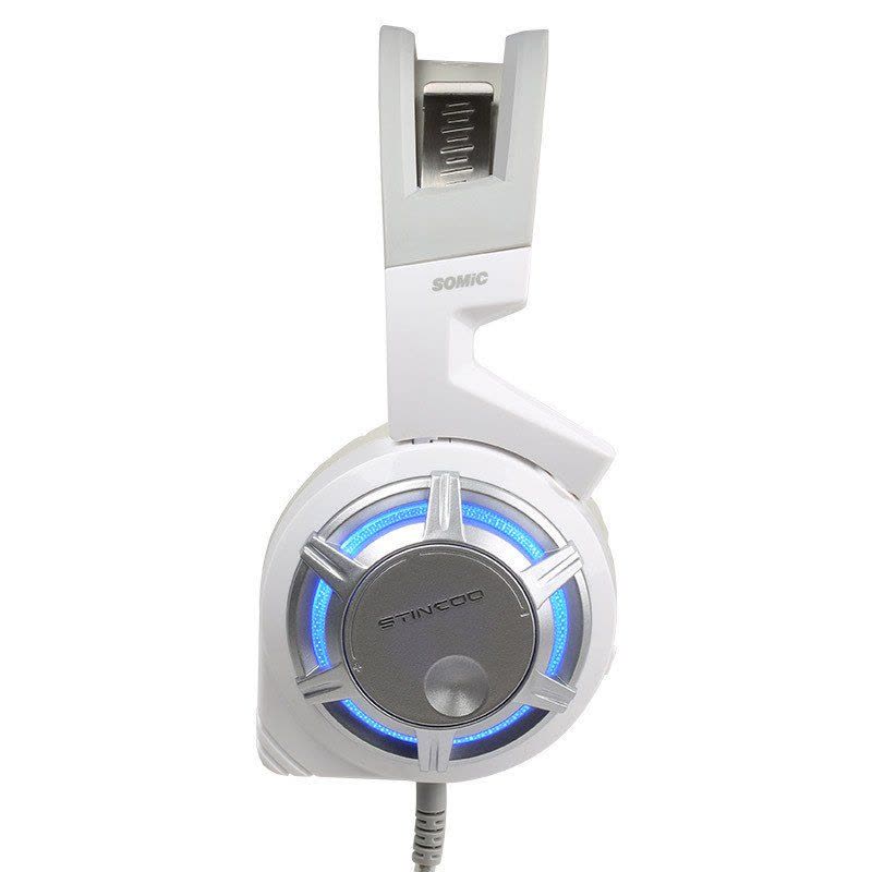 硕美科(SOMIC) G926 毒蜂 头戴式游戏耳机 免驱动 HiFi级电脑耳麦 白色图片