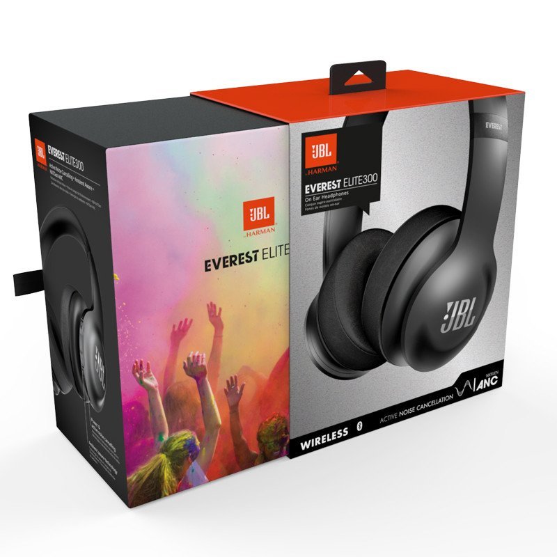 JBL EVEREST ELITE V300 无线蓝牙降噪运动耳机 无线通话入耳式耳机 降噪版红色