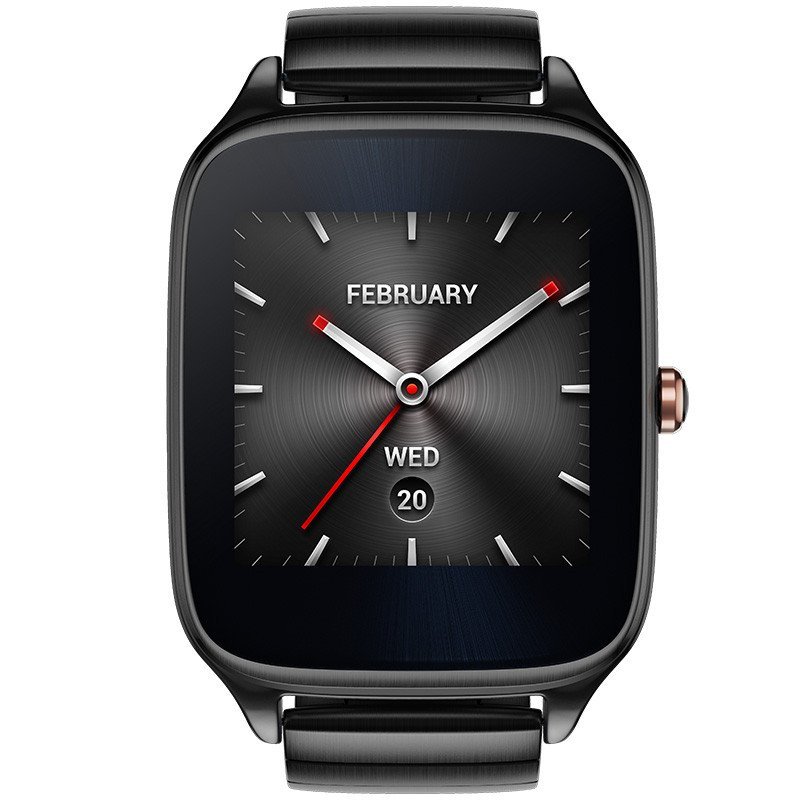 华硕ASUS 智能手表 ZenWatch2星空黑(黑色表盘+黑色不锈钢表带)
